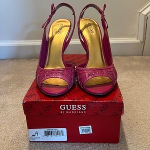 Slingback heeled sandals